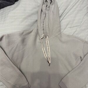 Aerie Blueish Gray Hooded Sweatshirt